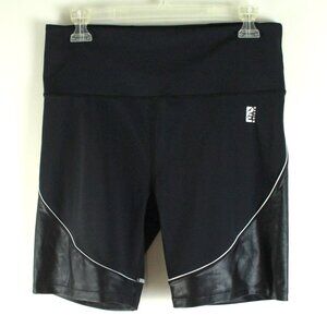 PE Nation Reformer High Rise Black Bike 7" Shorts XL